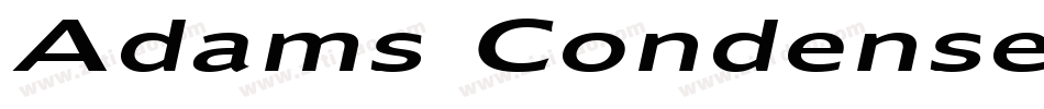 Adams Condensed Bold Italic字体转换